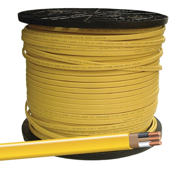 Southwire Romex 12/2 NMW/G Electrical Wire - Pack of 8