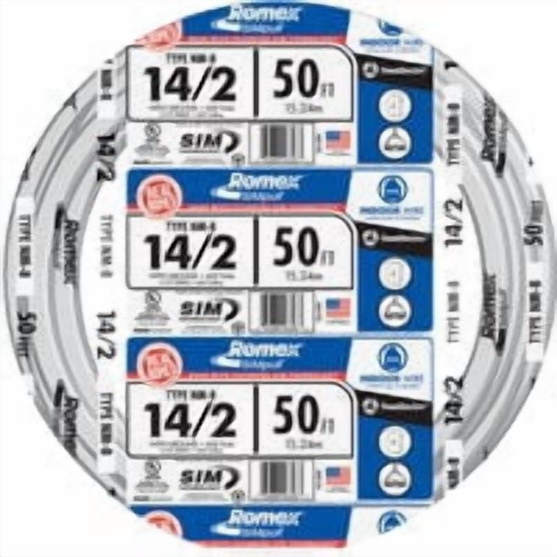 Southwire Romex 14/2 NMW/G Electrical Wire - Pack of 10