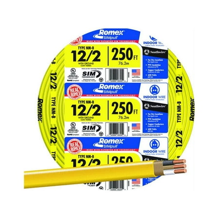 Southwire Romex Brand 600 Watt SIMpull Type NM-B Sheathed Residential Wire Cable price history and forecast - Southwire 28828255