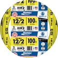 Southwire Romex Brand Simpull Solid Indoor 12/2 W/G NMB Cable 100ft ...