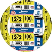 Southwire Romex Brand Simpull Solid Indoor 12/2 W/G NMB Cable 100ft Coil - SW# 28828228