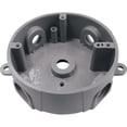 thumbnail image 1 of Southwire Round 1/2 In., 3/4 In. 5-Hole Gray Weatherproof PVC Junction Box, 1 of 1