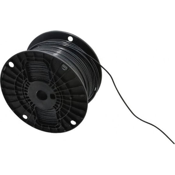 Southwire THHN/THWN, 14 AWG, 15 Amp, 500' Long, Solid Core, 1 Strand Building Wire Black, Thermoplastic Insulation