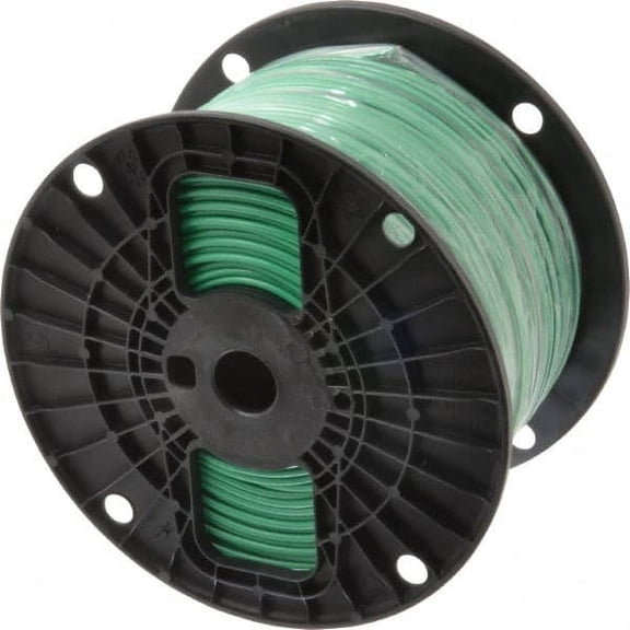Southwire THHN/THWN, 14 AWG, 15 Amp, 500' Long, Solid Core, 1 Strand Building Wire Green, Thermoplastic Insulation