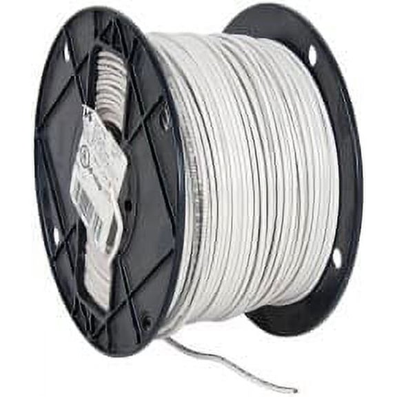 Southwire THHN/THWN, 14 AWG, 15 Amp, 500' Long, Solid Core, 1 Strand Building Wire White, Thermoplastic Insulation
