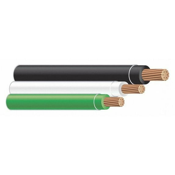 Southwire Wire,12AWG,THHN,Str,Blk, Grn, Wht,350ft 58453303