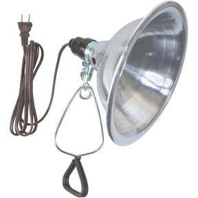 Southwire Woods 18/2-Gauge SPT-2 Hood Clamp Lamp with 8.5" Reflector, 8.75 x 8.75 in, Aluminium