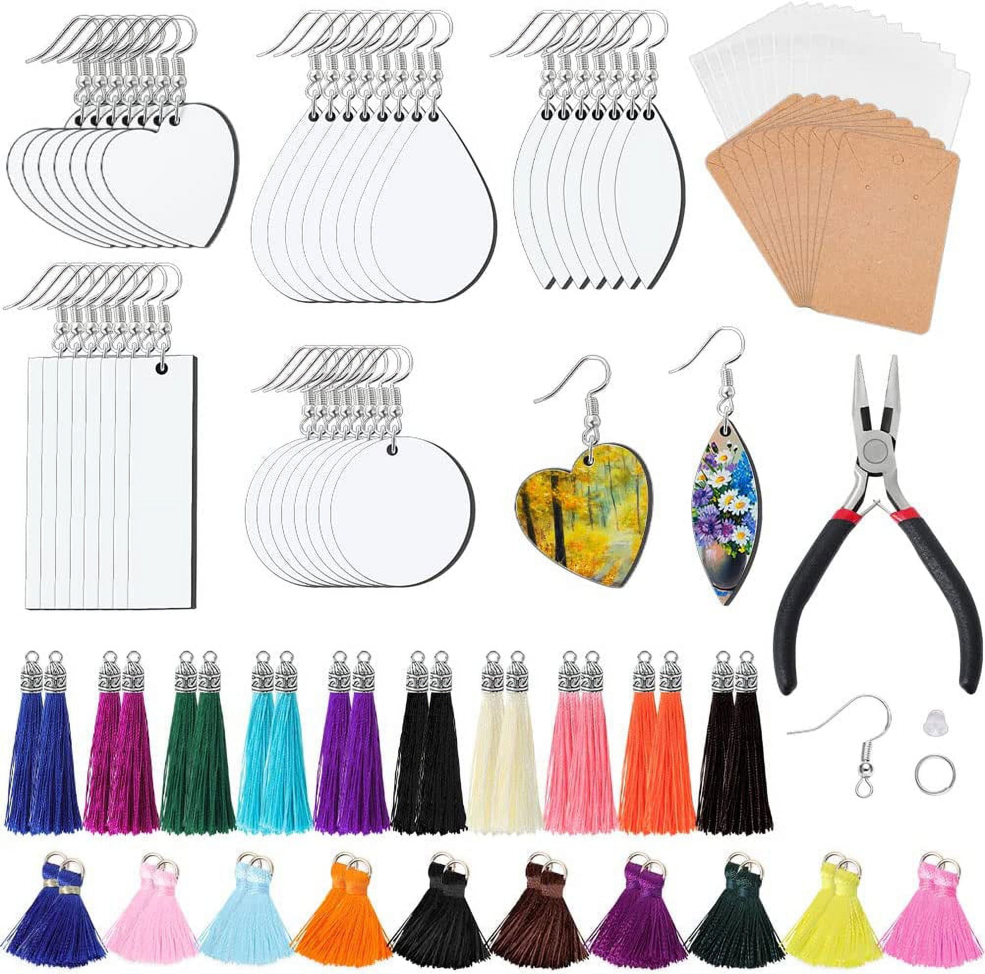 Southwit 120Pcs Sublimation Blanks Products, Sublimation Earring Blanks  with Earring Hooks and Jump Rings Unfinished Teardrop Heat Transfer Earring  Pendant for Jewelry DIY Making Mother's Day Gifts 
