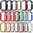 thumbnail image 1 of 20 Pack Case for Apple Watch Series 6/5/4/SE 44mm with Tempered Glass Screen Protector, Ultra-thin Shockproof Hard PC Protective Cover, All-around Edge Bumper Compatible with iWatch 44mm, 1 of 5