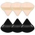thumbnail image 1 of Southwit 6 Pieces Powder Puff Face Triangle Makeup Sponge Soft Velour Puffs for Loose Powder Beauty Blender Foundation Sponge Setting Powder Puff Makeup Tool, Stocking Stuffers Gift for Women, 1 of 5