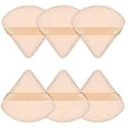 thumbnail image 1 of Southwit 6 Pieces Triangle Face Puff Soft Velour Cosmetic Foundation Sponge for Loose Body Powder Beauty Blender Makeup Tool(Flesh), 1 of 5