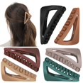 thumbnail image 1 of Southwit 6PCS Medium Frosted Triangle Hair Clips Ponytail Claw Hair Clip French Hair Clips for Thin Hair Styling Hair Accessories Hair Clips for Women, 1 of 5