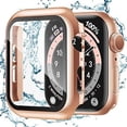 thumbnail image 1 of for Apple Watch Case 41mm Series 7 & Series 8 with Screen Protector, Waterproof Hard PC Ultra-Thin Bumper HD Clear Anti-Fog All Around Protective Cover for 41mm Rosegold, 1 of 5