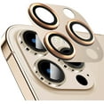 thumbnail image 1 of Southwit for iPhone 14 Pro and iPhone 14 Pro Max Camera Lens Protector Metal Plus Tempered Glass Screen Camera Cover for iPhone 14 Pro 6.1"/ iPhone 14 Pro Max Gold, 1 of 5