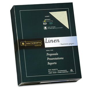 CLASSIC® Linen Paper, 8 1/2 x 11, 70 lb., Linen Finish, Avon Brilliant  White, 500/Ream