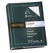 Southworth Business Paper, 8.5 x 11, 24 lb., Linen Finish, White, 500 Sheets
