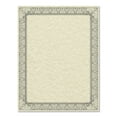 thumbnail image 1 of Southworth Parchment Certificates, Retro, 8 1/2 x 11, Ivory w/ Black & Silver-Foil Border, 50/Pack -SOU91353, 1 of 3