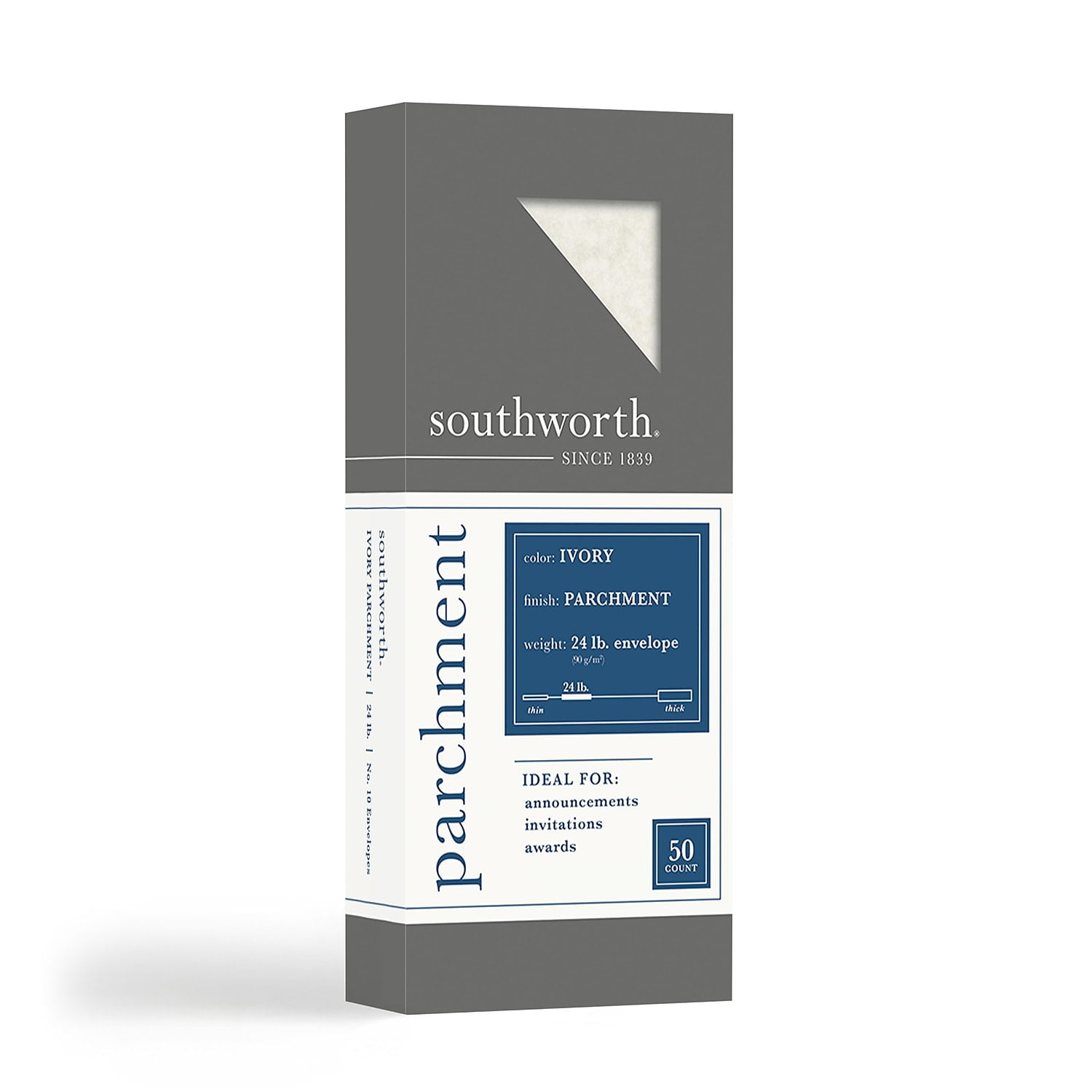 Southworth Parchment Envelopes 10 24 lb. P98410L/3/18