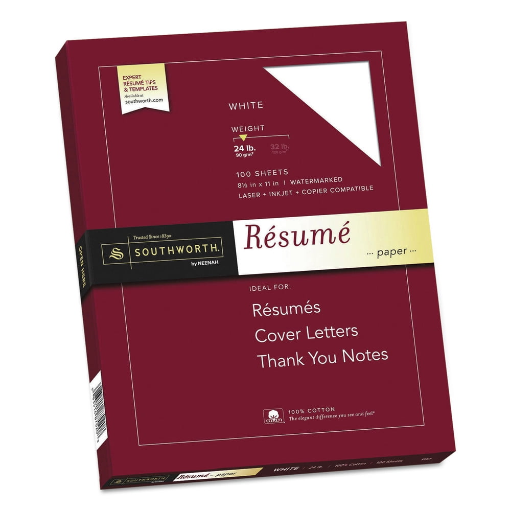 Southworth Resume Paper 8 5 quot x - Southworth Resume Paper 8 5 X 11 24 Lb 89 Gsm 100 Cotton Wove Finish White 100 Sheets 83fda4fb 0939 45c6 9bc1 Aad35ffcdfa5 1.8c56afc613603198dbf63dbf6f3da638 
