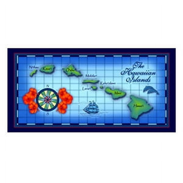 Map Design Souvenir Beach Towel