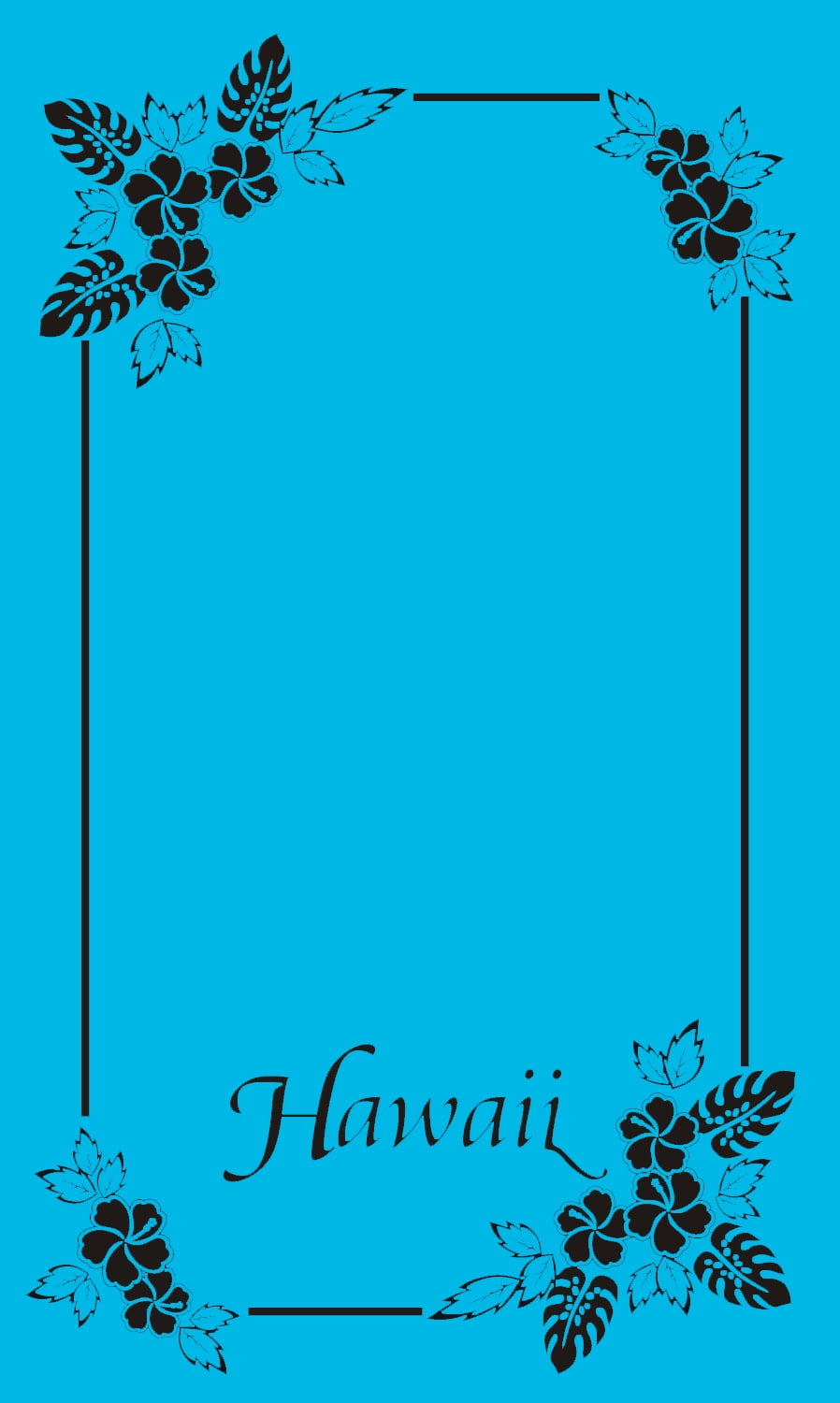 Souvenir Beach Towel with Tropical Design