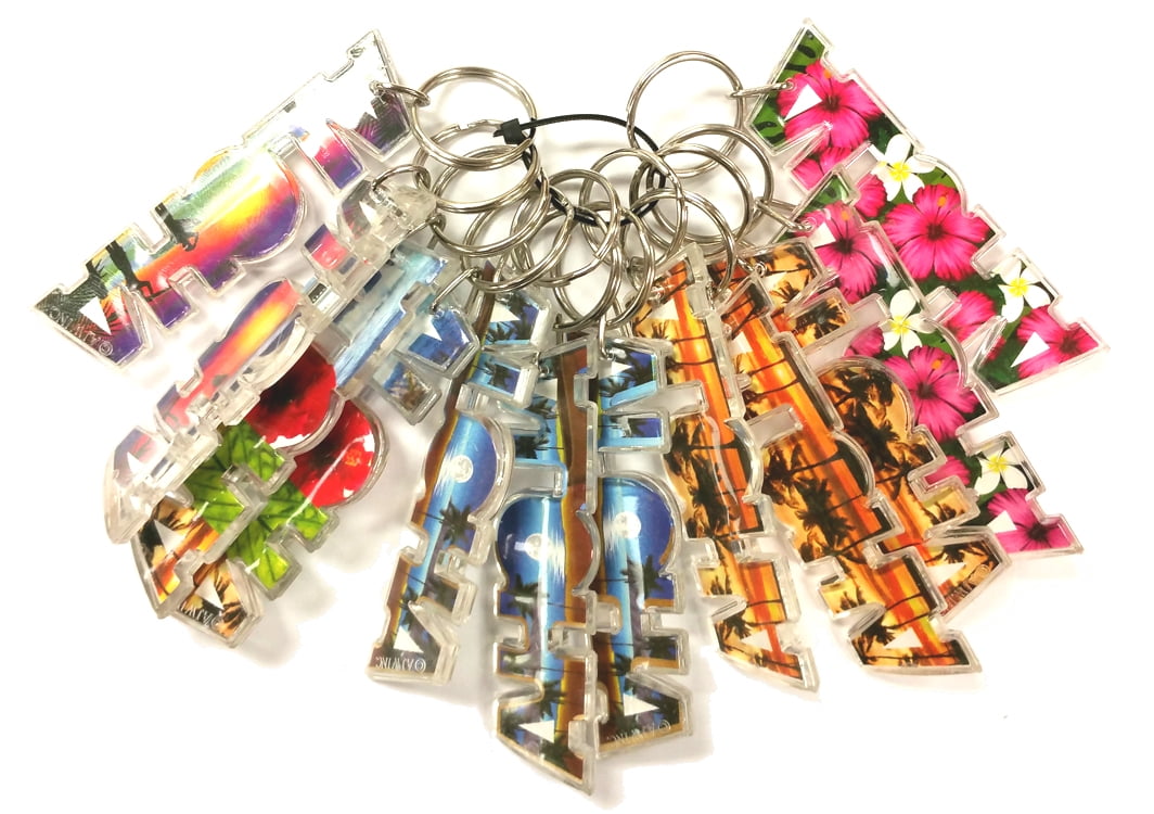 Souvenir Books Hawaii Keychain Bundle - Hial