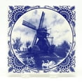 thumbnail image 1 of Souvenir Delft Blue Windmill Tile, 1 of 1