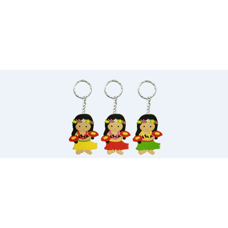 Hula store girl keychain