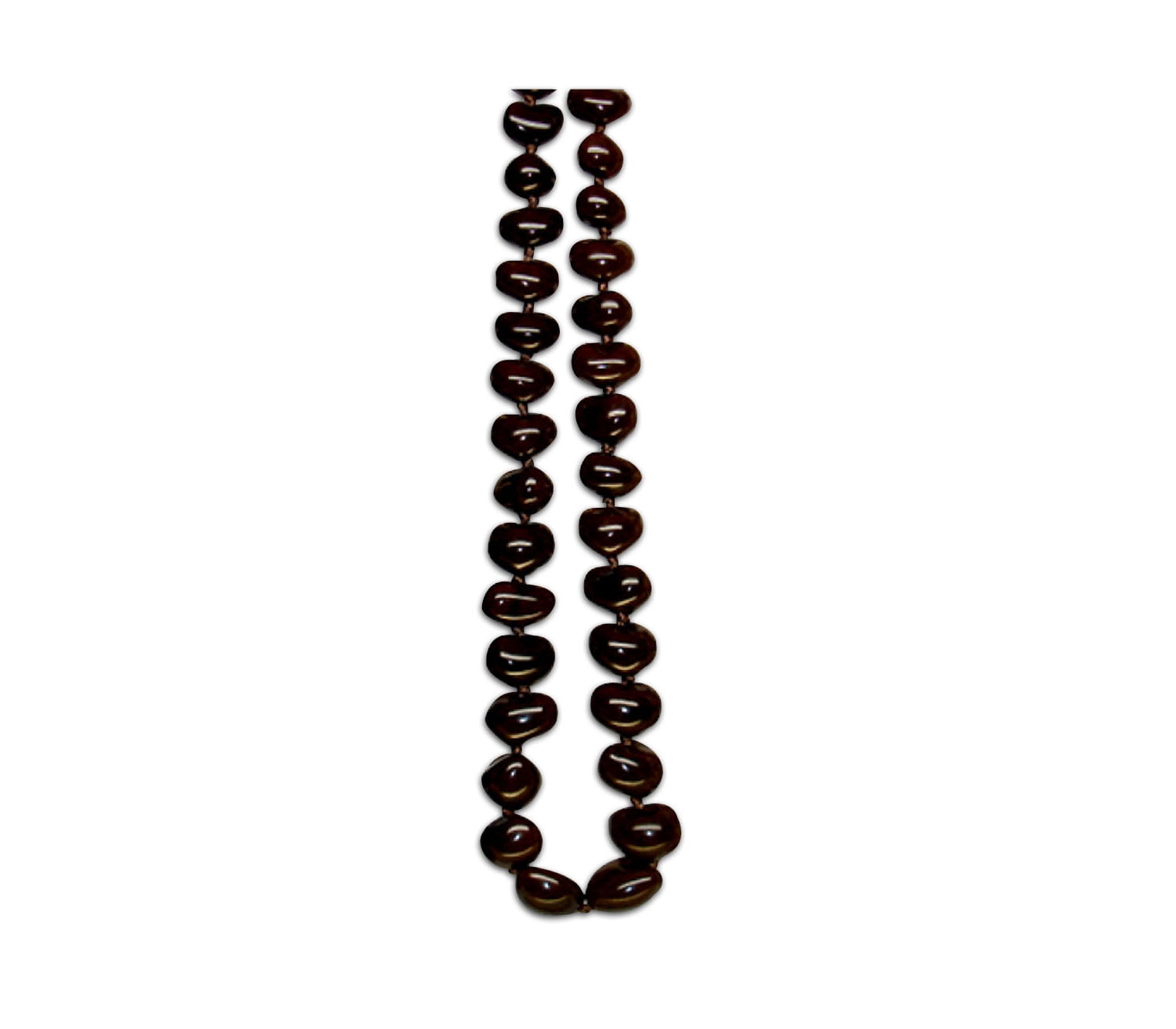 KC Hawaii Traditional Brown Kukui Nut Lei Necklace Souvenir for Adults