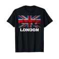 thumbnail image 1 of Souvenir London T-shirt City Vintage UK Flag British Tee, 1 of 5