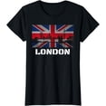 thumbnail image 1 of Souvenir London T-shirt City Vintage UK Flag British Tee, 1 of 3
