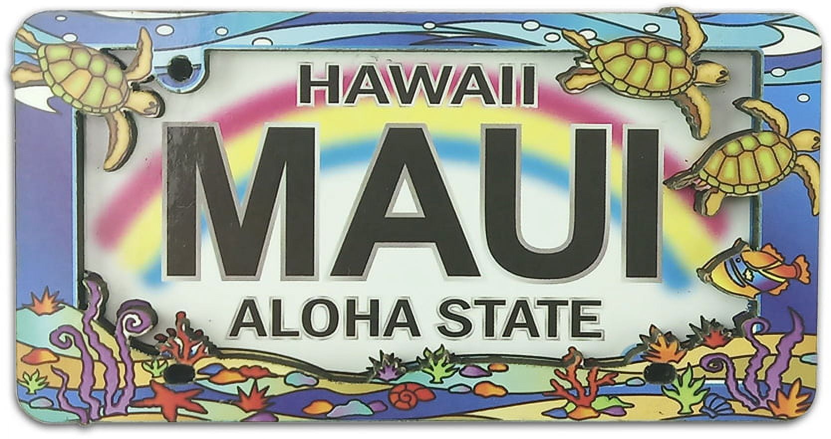 Souvenir Magnet 2d Wood Magnet Maui  Honu