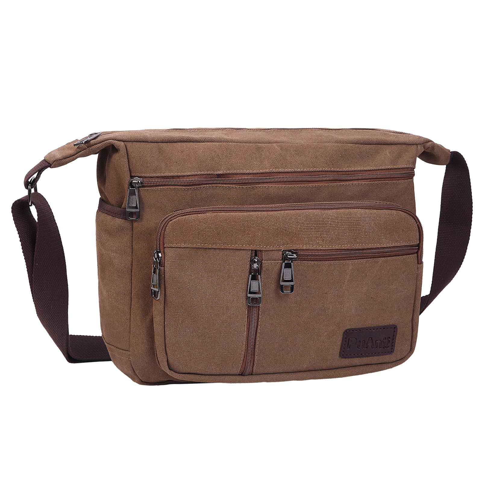 Sovegavy Men's Canvas Shoulder Bag Messenger Bag Portable Crossbody Bag