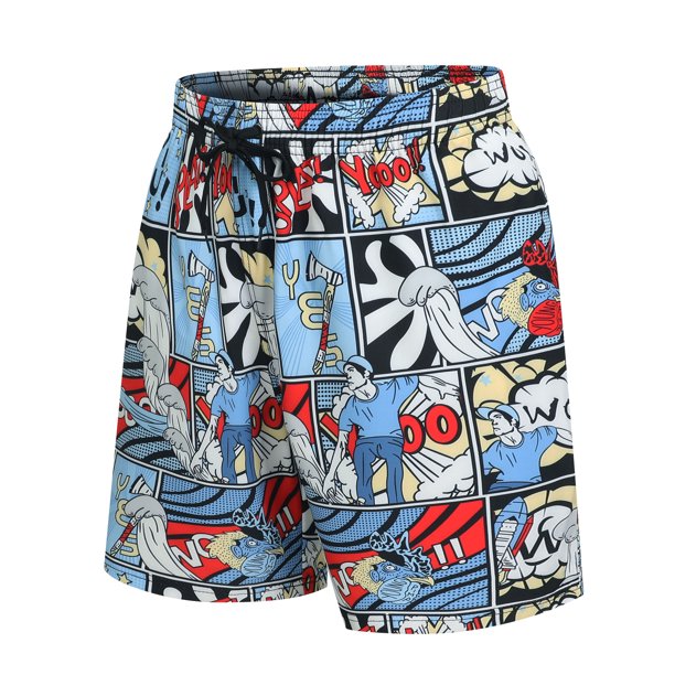 Sovegavy Mens Swim Trunks 5 inch Inseam Quick Dry Stretch Beach Shorts