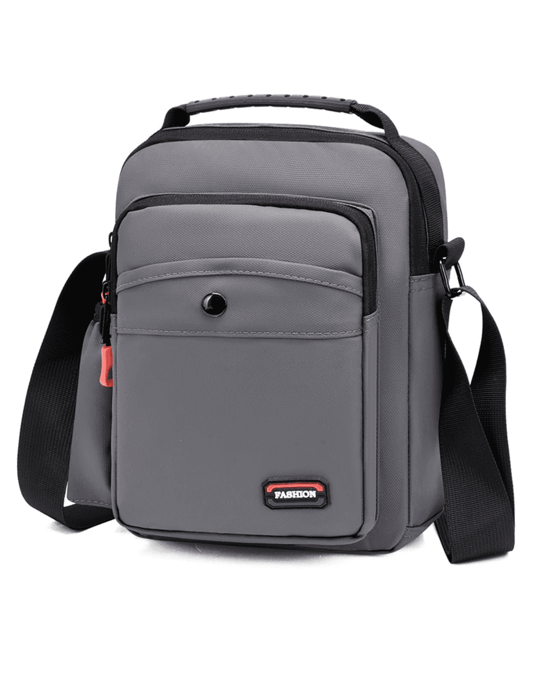 Crossbody Bags for Men Women Teens Messenger Bag Waterproof Oxford Nylon Crossbody Sling Bag Grey