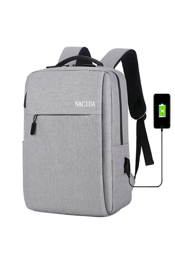 Mens Womens Laptop Backpack 15.6 inch Travel Backpack Waterproof Computer Backpack Business College Backpack Bookbag, Gray
