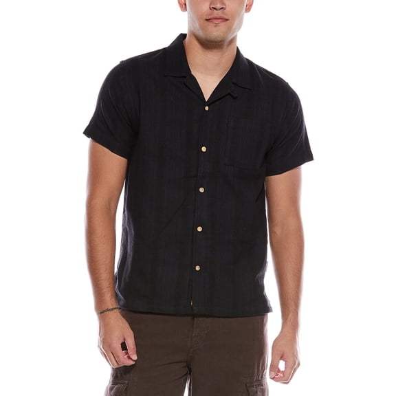 Sovereign Code mens Breen Woven Shirt, l, Blue