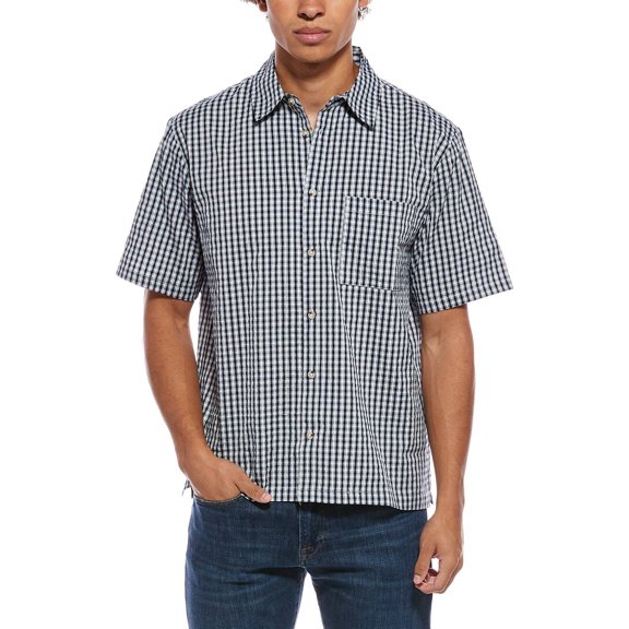 Sovereign Code mens Check Shirt, l, Navy