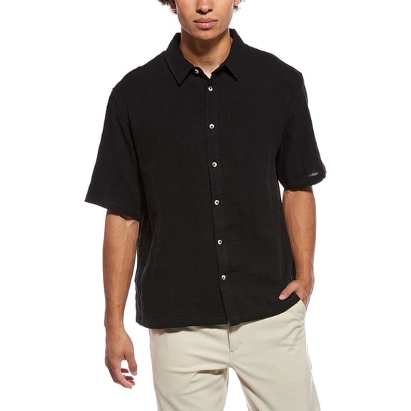 Sovereign Code mens Solid Shirt, l, Black