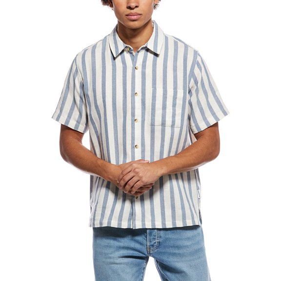 Sovereign Code mens Stripe Shirt, XL, Blue