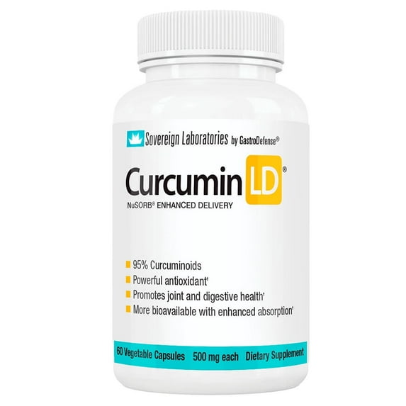 Sovereign Laboratories Curcumin-LD®, 60-count 500mg Capsules