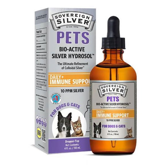 Sovereign Silver Bio-Active Silver Hydrosol Immune Pets Dropper - 4 fl oz