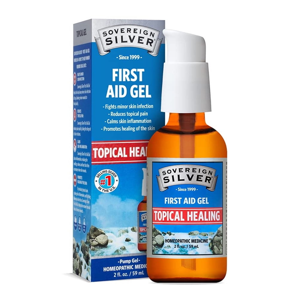 Sovereign Silver First Aid Gel Topical Healing Homeopathic Medicine, 1