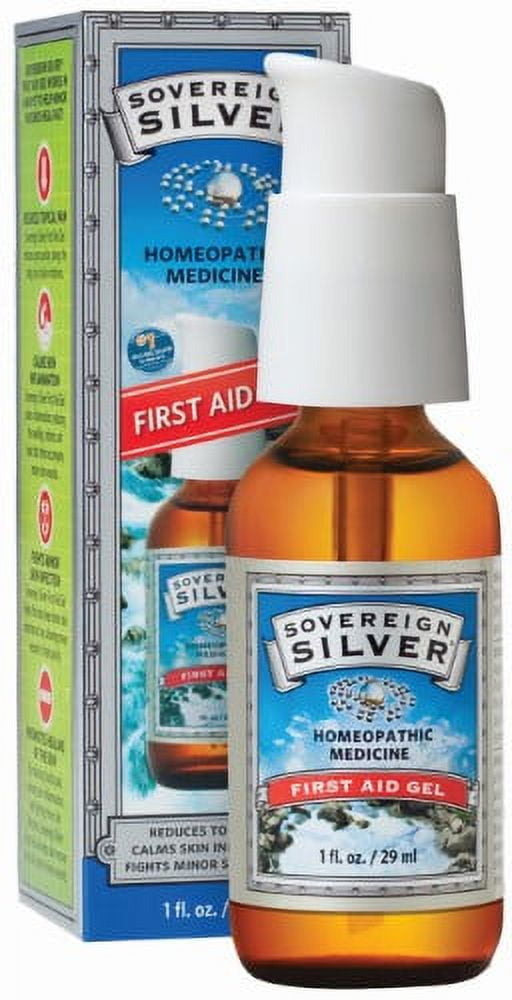 Sovereign Silver First Aid Gel â€“ Topical Healing Homeopathic Medicine, 1 Oz.