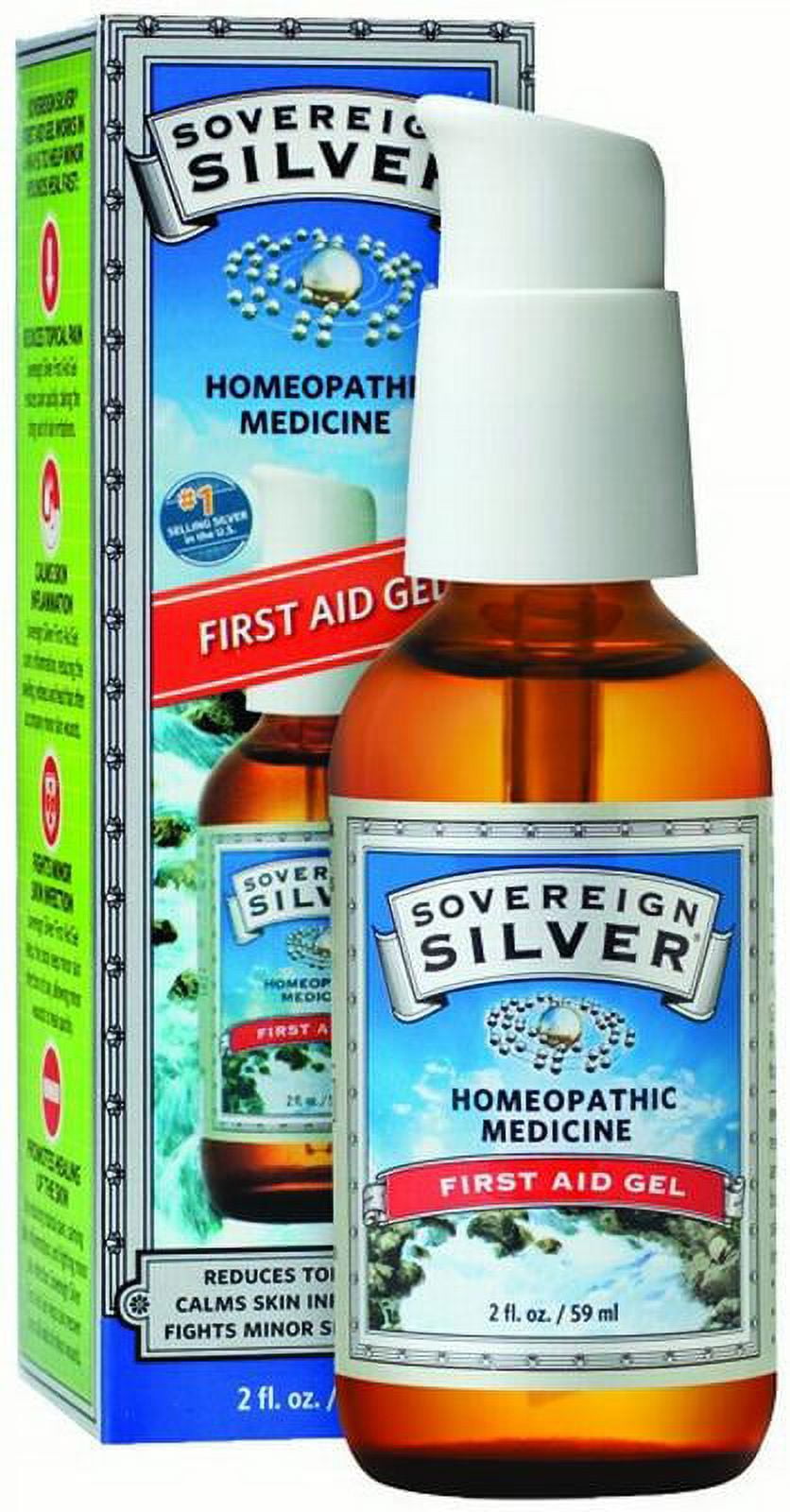 Sovereign Silver First Aid Gel â€“ Topical Healing Homeopathic Medicine, 2 Oz.
