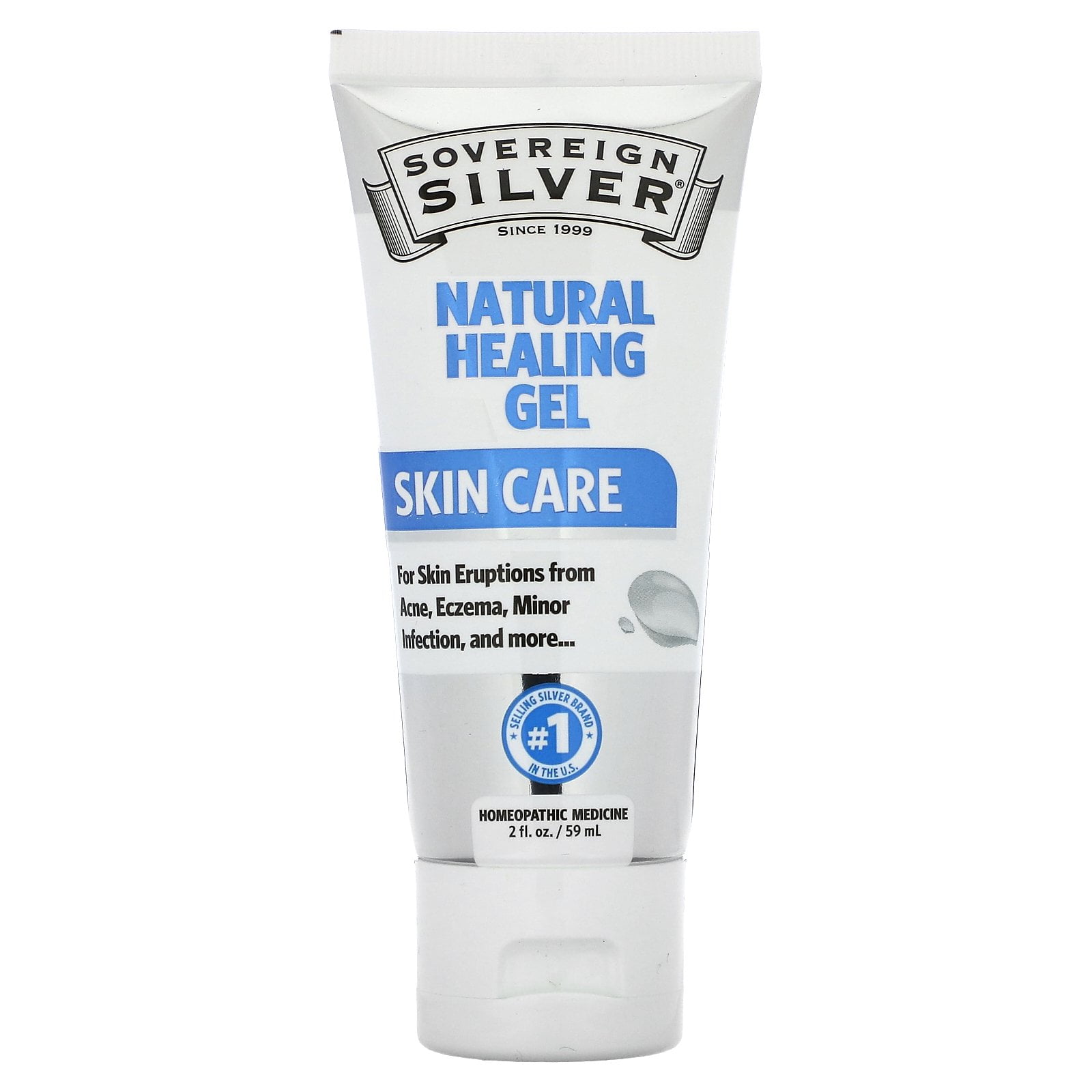 Sovereign Silver Natural Healing Gel, Skin Care , 2 fl oz (59 ml)