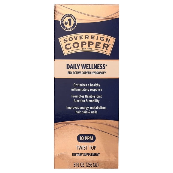 Sovereign Copper Bio-Active Copper Hydrosol, 8oz