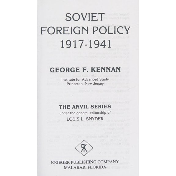 Pre-Owned Soviet Foreign Policy, 1917-1941 (Hardcover) 0882757490 9780882757490