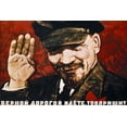 thumbnail image 1 of Soviet Propaganda 24"x16" Poster - You are on the right track comrades, Lenin, 1 of 3