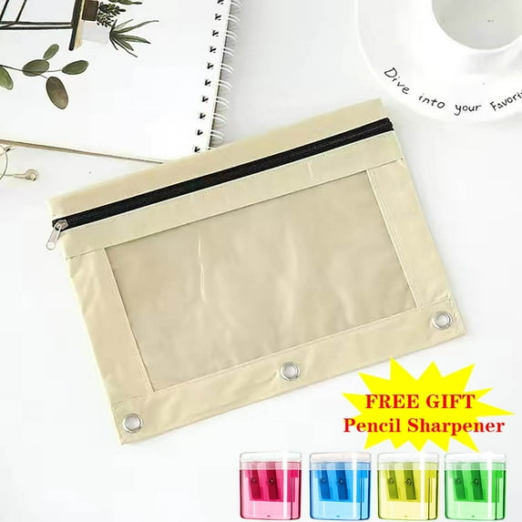 Sovlvnd Oxford Cloth Pencil Cases, Beige